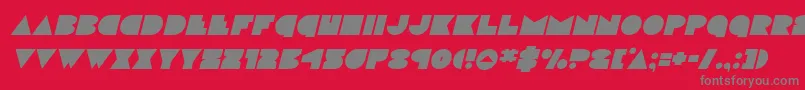 discodeckital Font – Gray Fonts on Red Background