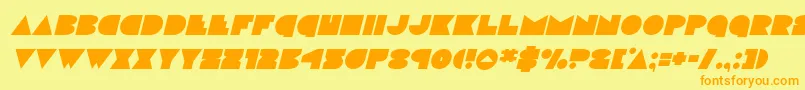 En savoir plus sur la police discodeckital Police discodeckital – polices orange sur fond jaune