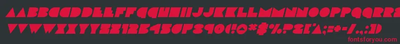 discodeckital Font – Red Fonts on Black Background