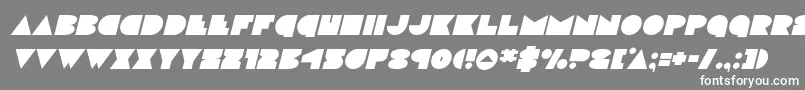 フォントdiscodeckital – 灰色の背景に白い文字