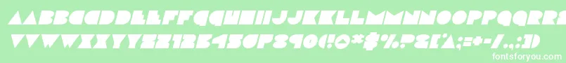 フォントdiscodeckital – 緑の背景に白い文字