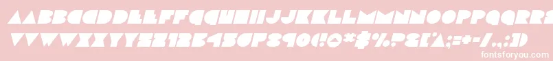 discodeckital-Schriftart – Weiße Schriften auf rosa Hintergrund