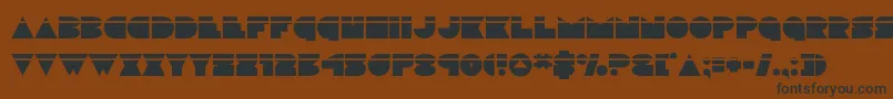 discodecklaser Font – Black Fonts on Brown Background