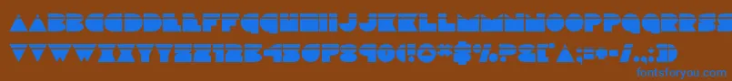discodecklaser Font – Blue Fonts on Brown Background