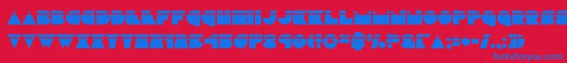 discodecklaser Font – Blue Fonts on Red Background