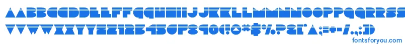 discodecklaser-fontti – siniset fontit valkoisella taustalla