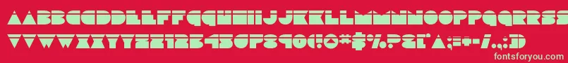 discodecklaser Font – Green Fonts on Red Background