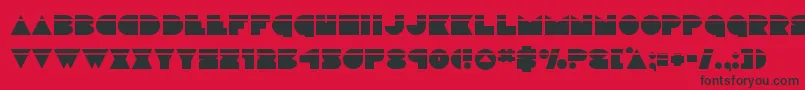 discodecklaser Font – Black Fonts on Red Background