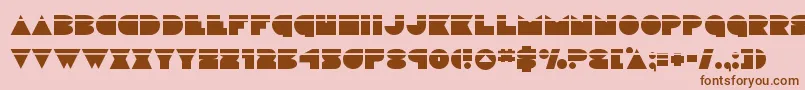 discodecklaser Font – Brown Fonts on Pink Background