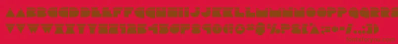 discodecklaser Font – Brown Fonts on Red Background