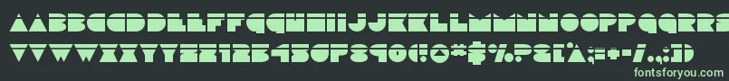 discodecklaser Font – Green Fonts on Black Background