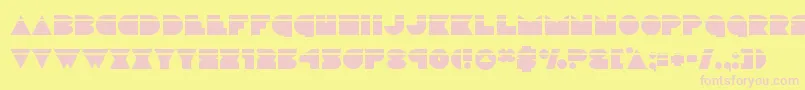 discodecklaser Font – Pink Fonts on Yellow Background