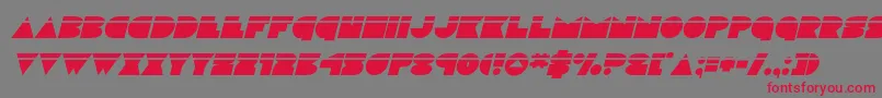 discodecklaserital Font – Red Fonts on Gray Background