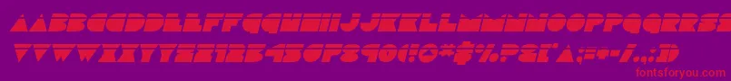 discodecklaserital Font – Red Fonts on Purple Background