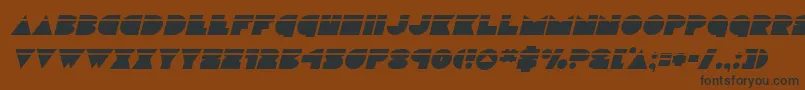 discodecklaserital Font – Black Fonts on Brown Background