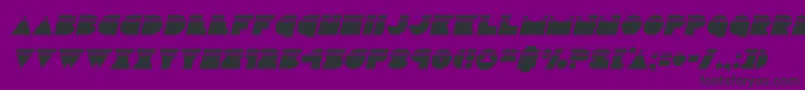 discodecklaserital-fontti – mustat fontit violetilla taustalla