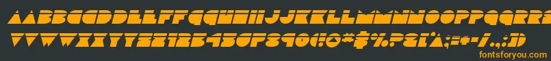 discodecklaserital Font – Orange Fonts on Black Background