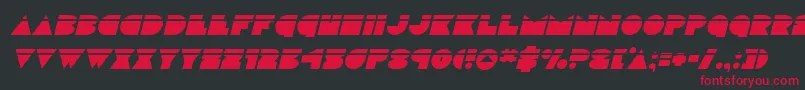 discodecklaserital Font – Red Fonts on Black Background