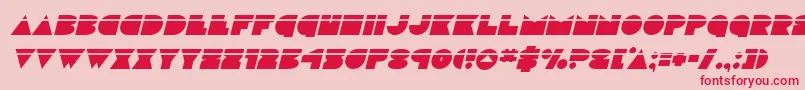 discodecklaserital Font – Red Fonts on Pink Background