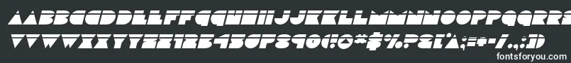 Шрифт discodecklaserital – белые шрифты на чёрном фоне