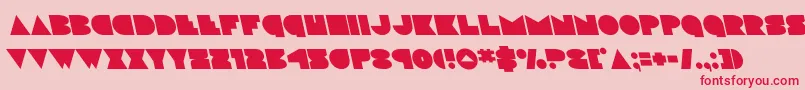 discodeckleft Font – Red Fonts on Pink Background