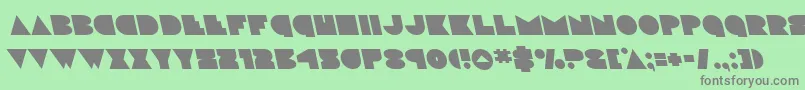 discodeckleft Font – Gray Fonts on Green Background