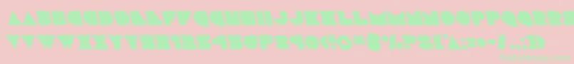 discodeckleft Font – Green Fonts on Pink Background