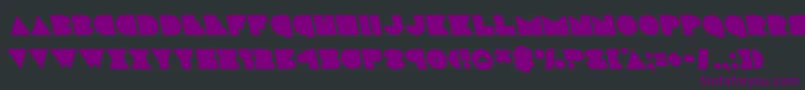 discodeckleft Font – Purple Fonts on Black Background