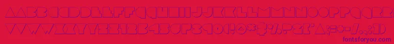 Шрифт discodeckout – фиолетовые шрифты на красном фоне