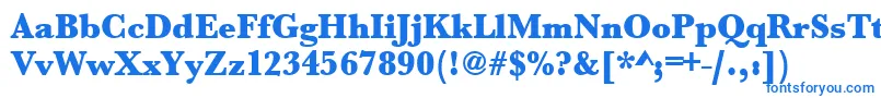 Urwbaskertultbolnar Font – Blue Fonts on White Background