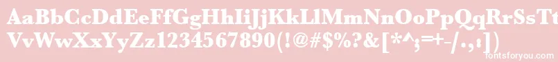 Urwbaskertultbolnar Font – White Fonts on Pink Background