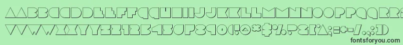 discodeckout Font – Black Fonts on Green Background