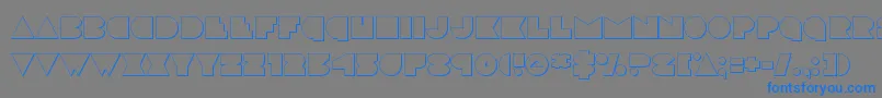 discodeckout Font – Blue Fonts on Gray Background