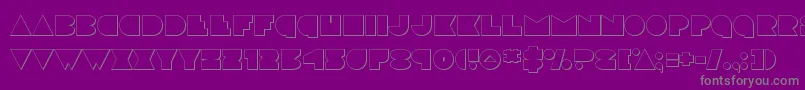 discodeckout Font – Gray Fonts on Purple Background