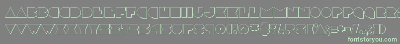 discodeckout Font – Green Fonts on Gray Background