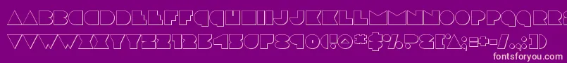 discodeckout Font – Pink Fonts on Purple Background