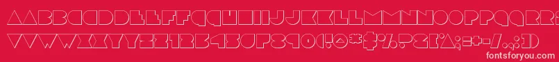 discodeckout Font – Pink Fonts on Red Background