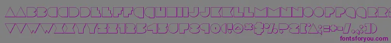 discodeckout Font – Purple Fonts on Gray Background