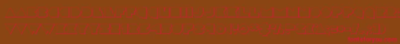 discodeckout Font – Red Fonts on Brown Background