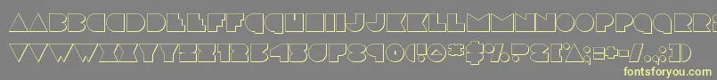 discodeckout Font – Yellow Fonts on Gray Background