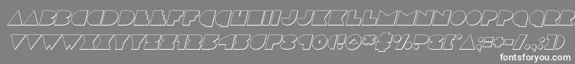 discodeckoutital Font – White Fonts on Gray Background