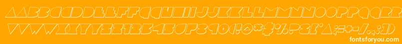 discodeckoutital Font – White Fonts on Orange Background