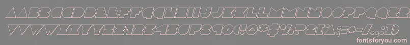 discodeckoutital Font – Pink Fonts on Gray Background