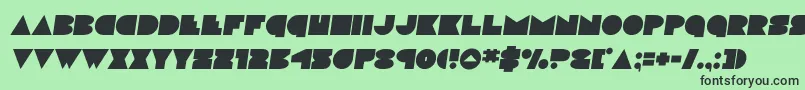 discodecksemital Font – Black Fonts on Green Background