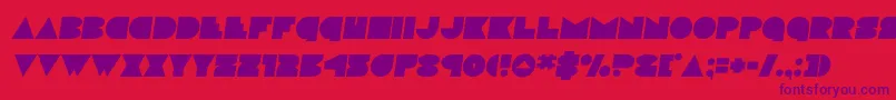 discodecksemital Font – Purple Fonts on Red Background