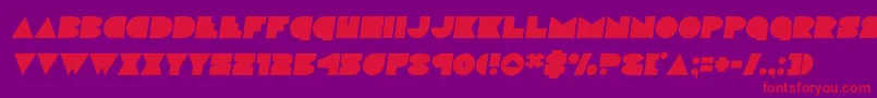 discodecksemital Font – Red Fonts on Purple Background