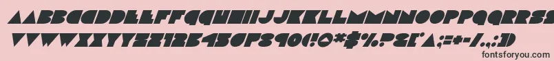 discodecksuperital Font – Black Fonts on Pink Background