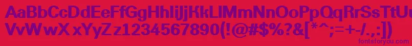 AGroticextrabold Font – Purple Fonts on Red Background