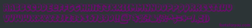 Disko Font – Purple Fonts on Black Background