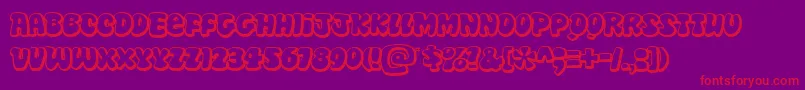 Disko Font – Red Fonts on Purple Background